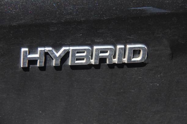 istock Conceptual , Text Hybrid on a car. 1492083811