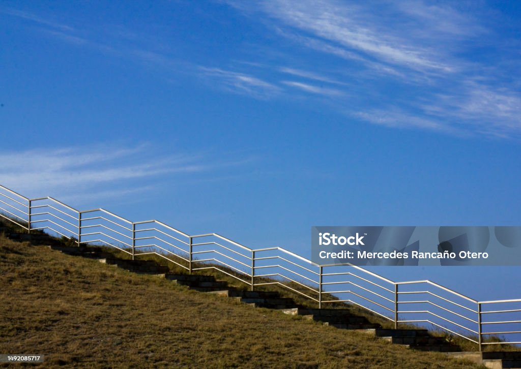 Hill Railing Staircase And Modern Railing Stock Photo - Download Image Now ...