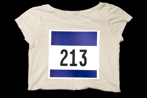 running top with race number
