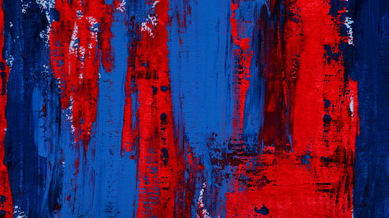 Abstract background in red and blue tones. Abstract paint background.