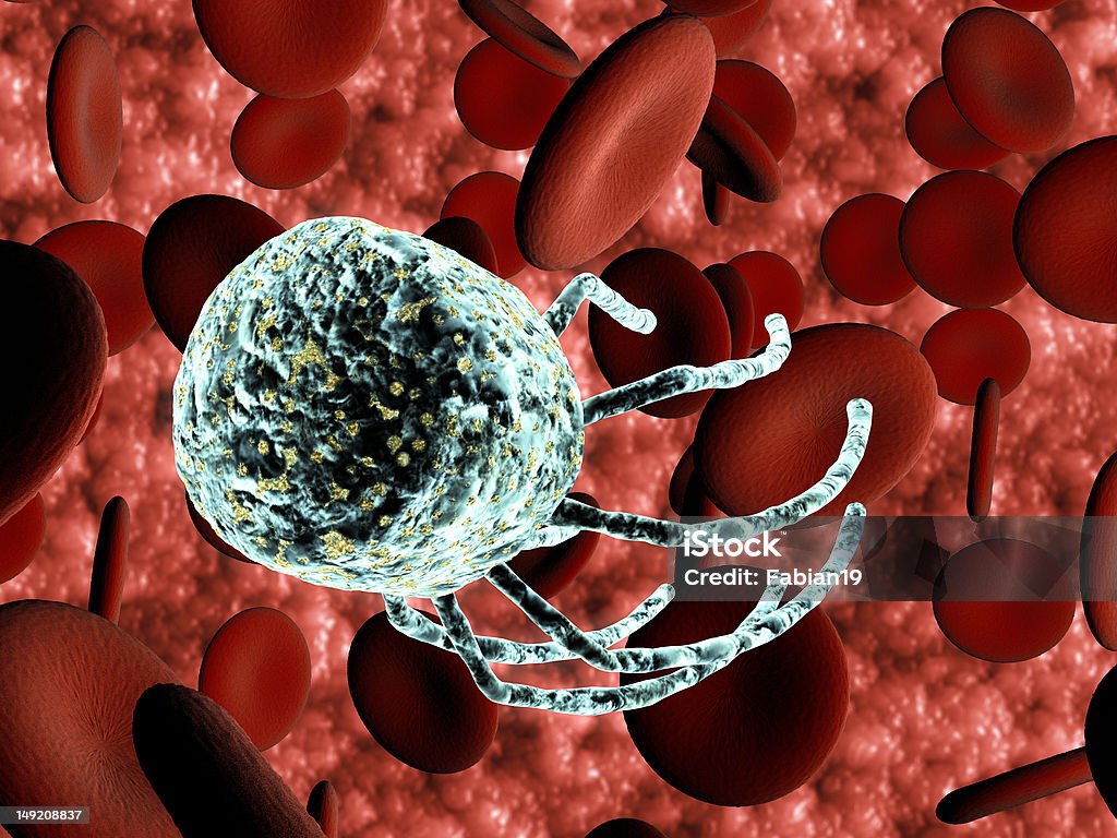 Bood клетки и вирус - Стоковые фото Анатомия роялти-фри