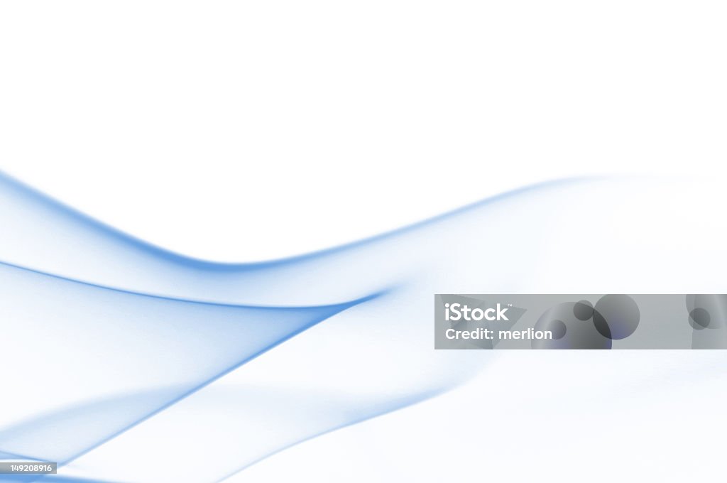 Blauer Rauch auf Weiß - Lizenzfrei Abstrakt Stock-Foto