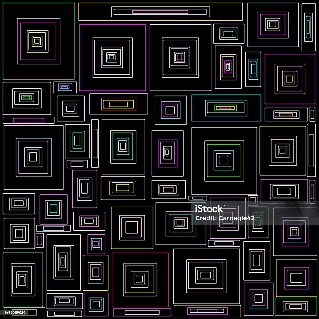Abstract Squares Stock Illustration - Download Image Now - Abstract ...