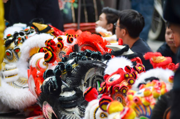 Dragons are seen on Sixth Avenue during the Asian American and Pacific Islander Cultural and Heritage Parade in New York City, on May 21, 2023.