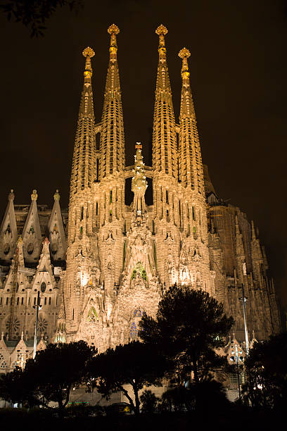650+ Sagrada Familia Night Stock Photos, Pictures & Royalty-Free Images ...