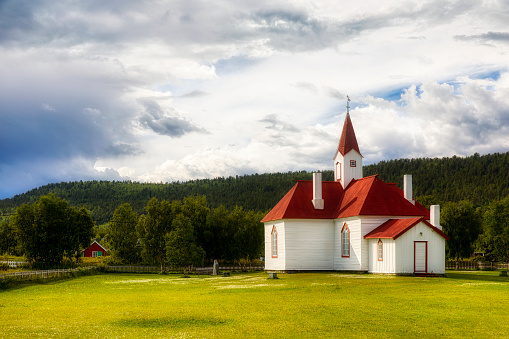 Old Karasjok Church in Karasjok, Finnmark, Norway