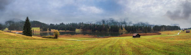 istock Alpine autumn lake Geroldee or Wagenbruchsee, Germany 1492093979