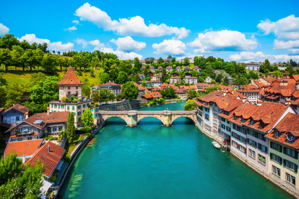 istock Bern aerial panoramic view, Switzerland 1492095777