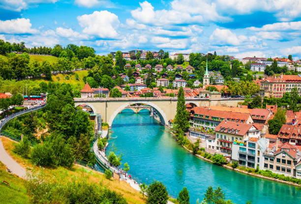 istock Bern aerial panoramic view, Switzerland 1492095778