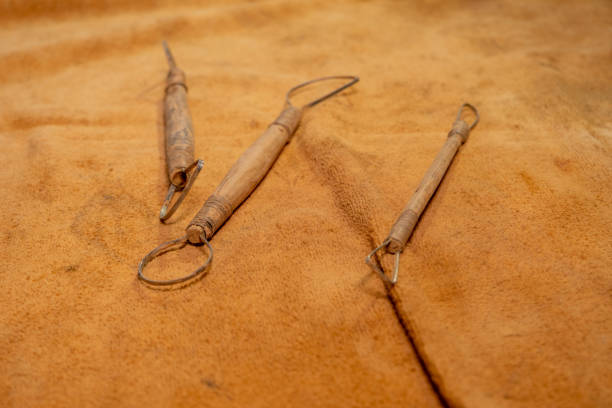 istock A potter's homemade hand tools for producing vessels 1492095868