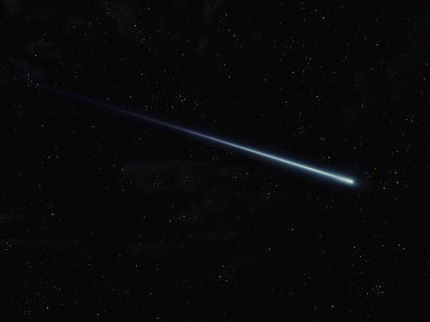 istock Bright fireball in the sky. A meteor flash illuminates the darkness. 1492098311
