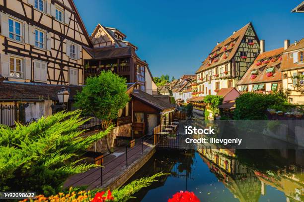 Alsace Old French Town Colmar France Summer Trip Europe Stock Photo - Download Image Now
