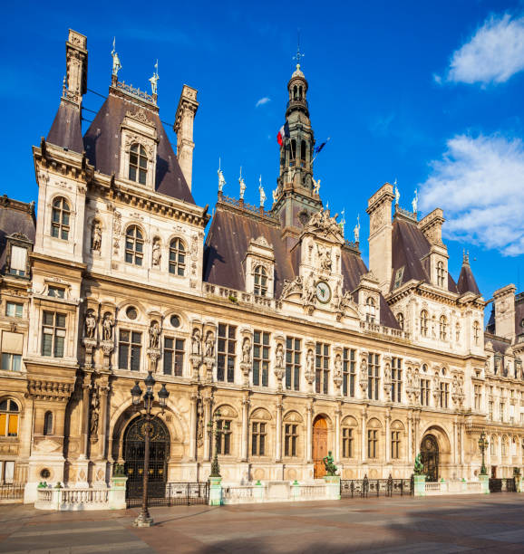 istock City Hall Hotel de Ville, Paris 1492100619