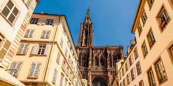 Cathedral Notre dame de Strasbourg. Strasbourg. France