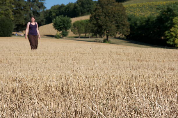 istock Women walking in a grainfield 149210529