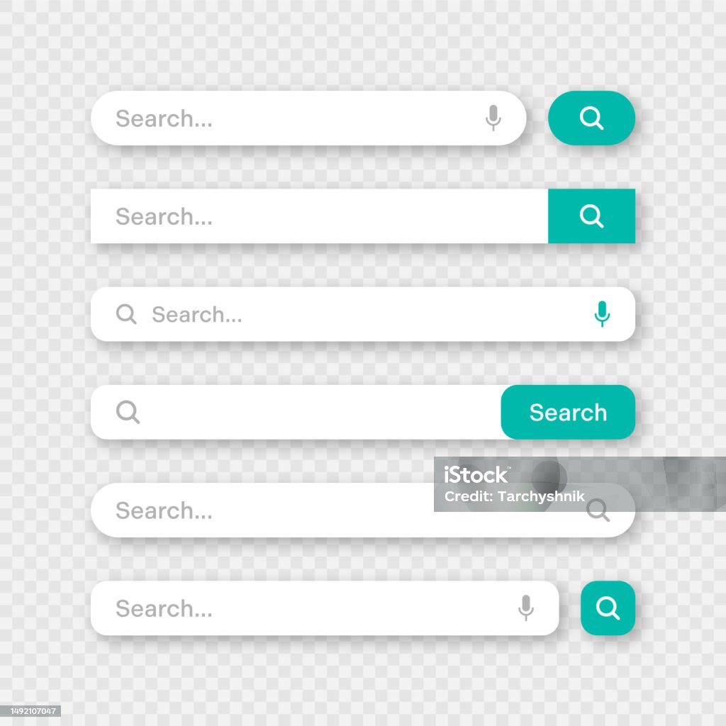 Clickable Search Design Various Search Bar Templates Internet Browser Engine With Search Box ...