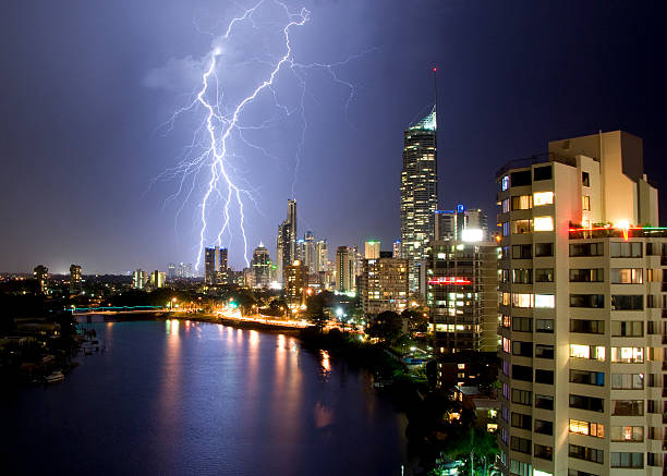 istock Lightening Storm in Surfers Paradise 149210897
