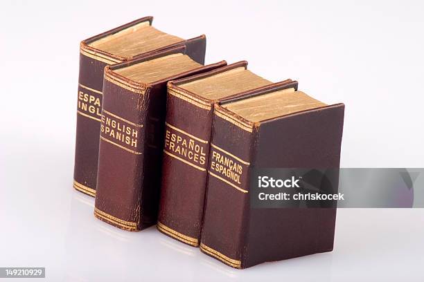 小型英語スペインの辞書 - 本の背表紙のストックフォトや画像を多数ご用意 - 本の背表紙, 辞書, ひびが入った