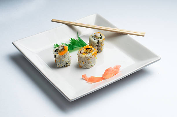 istock square plate of sushi isolated on white 149211623