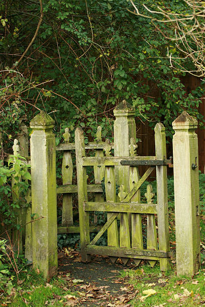 istock Decorative Wooden Kissing Gate 149211913