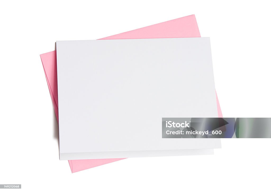 맹검액 카드 핑크 봉투 - 로열티 프리 0명 스톡 사진