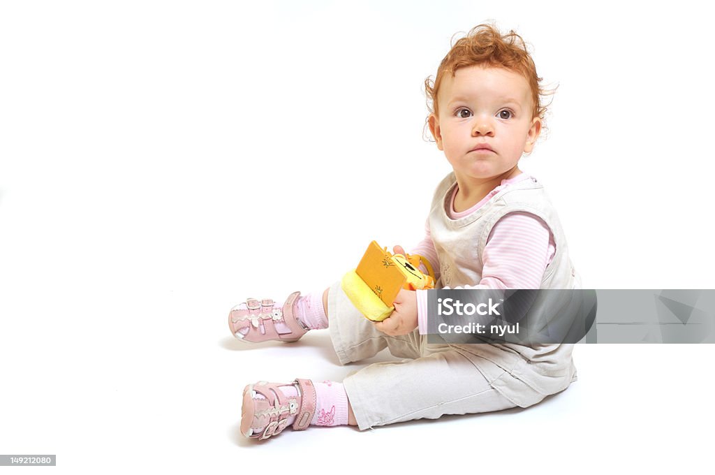 Cabelo Ruivo bebê brincando - Foto de stock de Bebês Meninas royalty-free