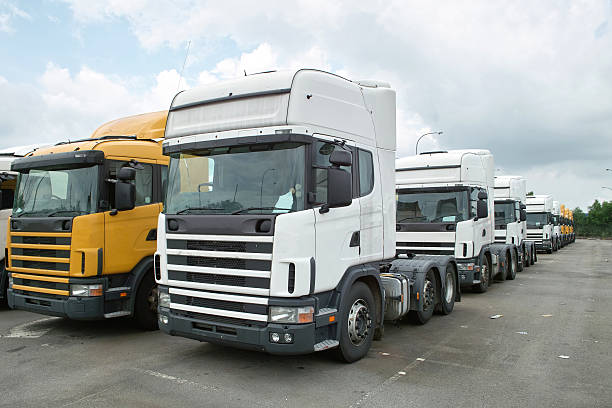 istock Heads of Semitrailer Trucks 149212081
