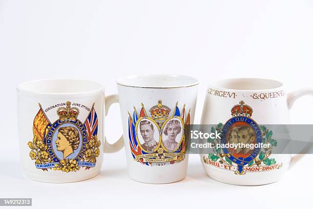コロネーションマグカップクイーンメアリーとエリザベスキングジョージ - マグカップのストックフォトや画像を多数ご用意 - マグカップ, エリザベス2世, 戴冠式
