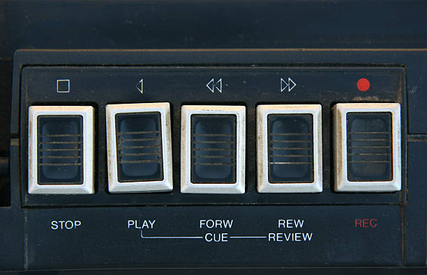 istock Grungy tape play buttons 149212727