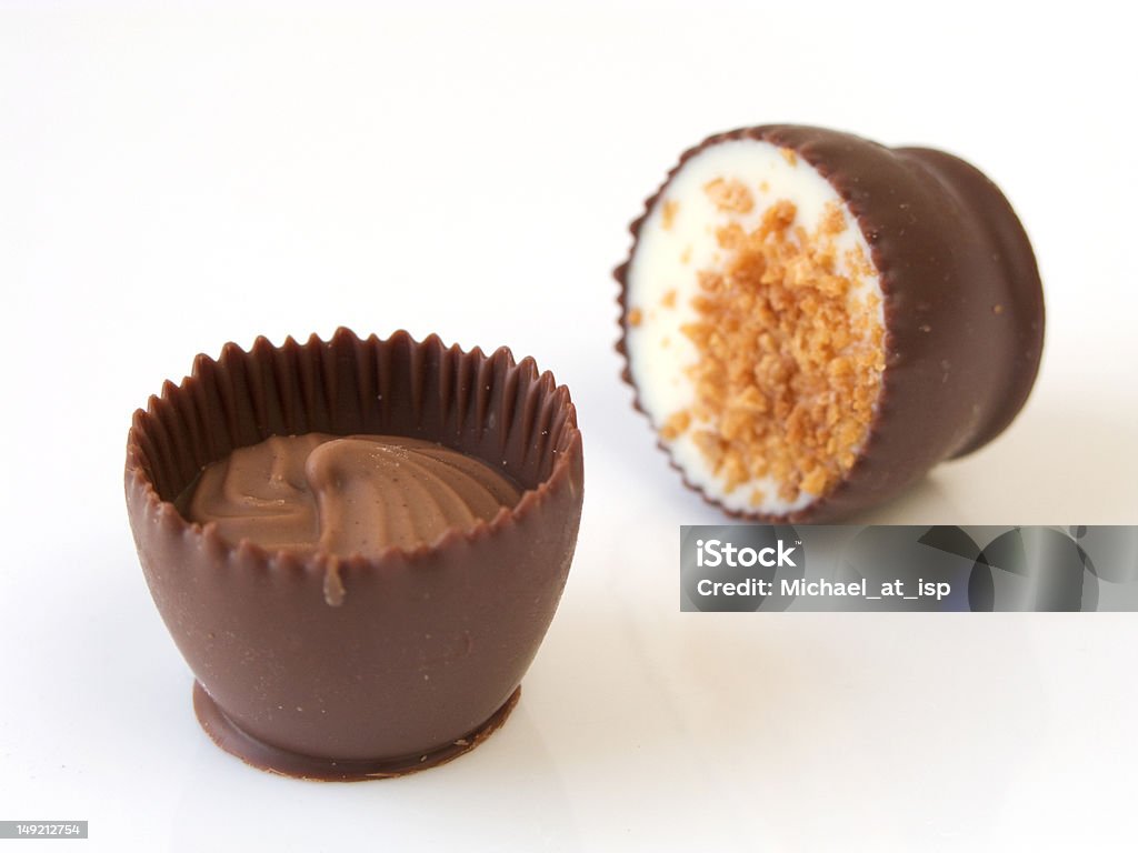 Lussuoso dessert al cioccolato biologici tartufi - Foto stock royalty-free di Alimentazione non salutare
