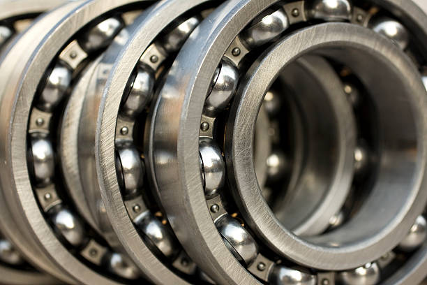 bearings industrial bearings in a row ball bearing photos stock pictures, royalty-free photos & images