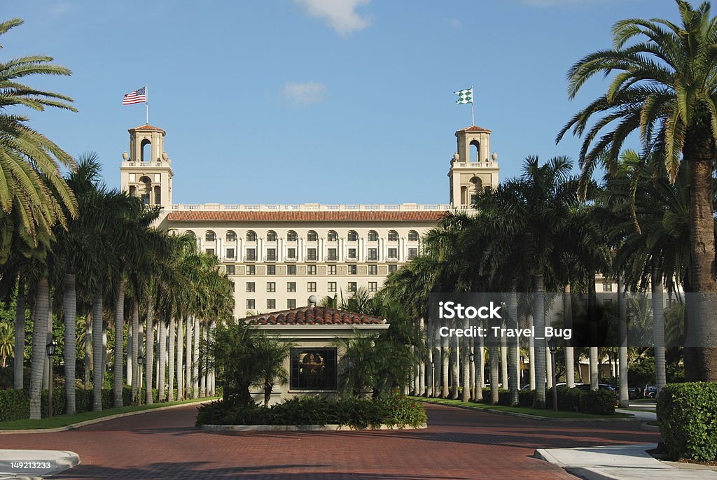 Breakers in Palm Beach, Florida Entrance to the Breakers in Palm Beach, Florida The Breakers Stock Photo