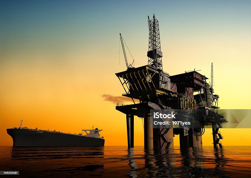 Producción de petróleo - Foto de stock de Bomba de combustible libre de derechos