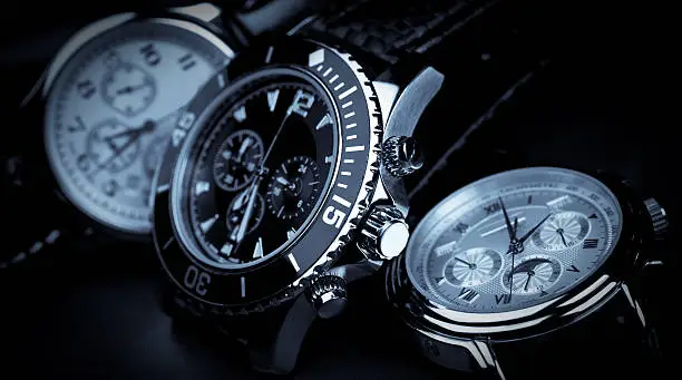 Photo of Three wrist watches displayed beside one another