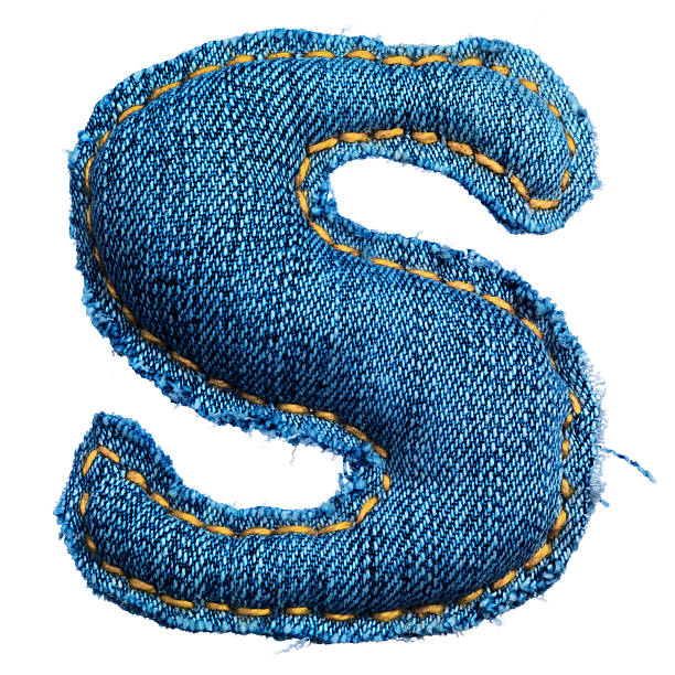One letter of jeans alphabet