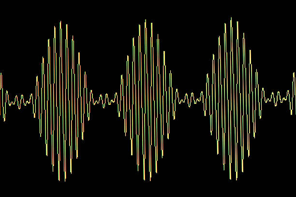 変調正弦波 - frequency sine wave oscilloscope electricity ストックフォトと画像