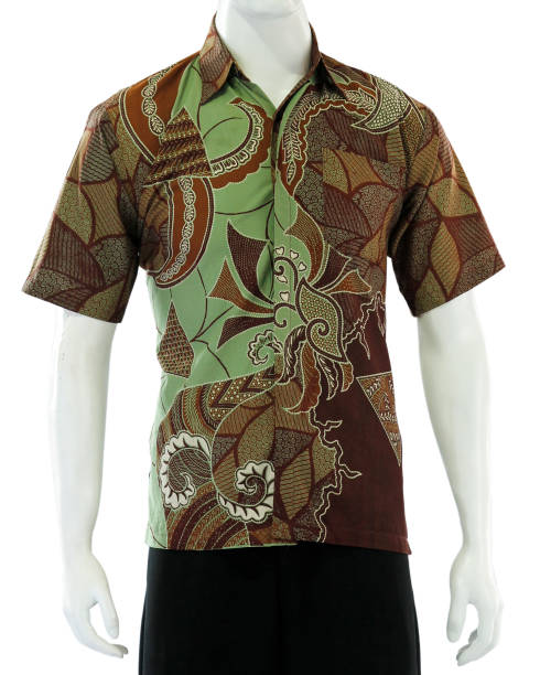 istock Exclusive batik shirt with modern decorative motifs 1492136782