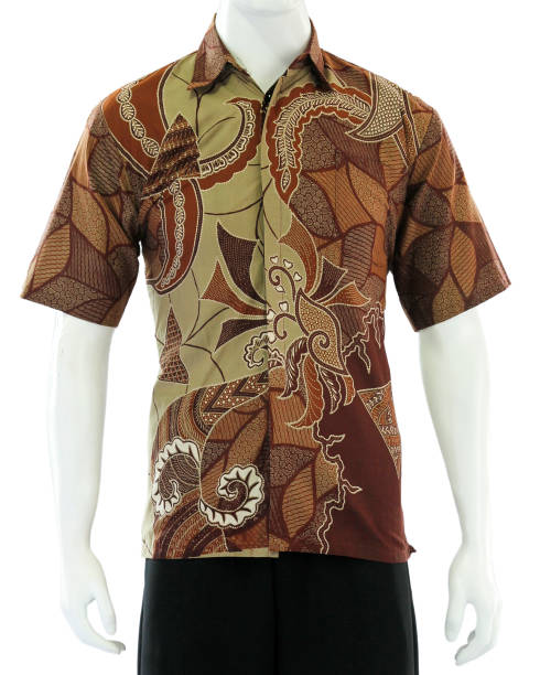 istock Exclusive batik shirt with modern decorative motifs 1492136783