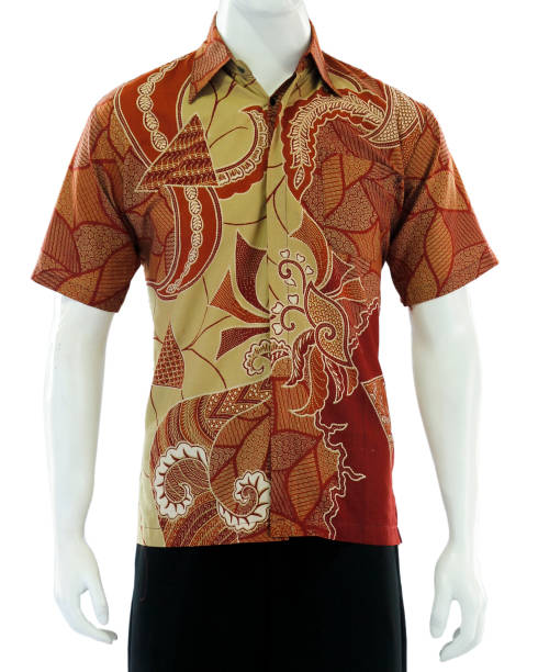 istock Exclusive batik shirt with modern decorative motifs 1492136785