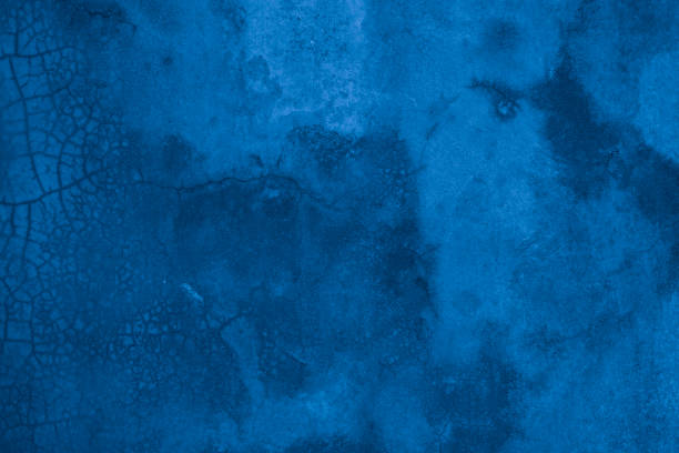 istock Old wall pattern texture cement blue dark abstract  blue color design are light with black gradient background. 1492137036