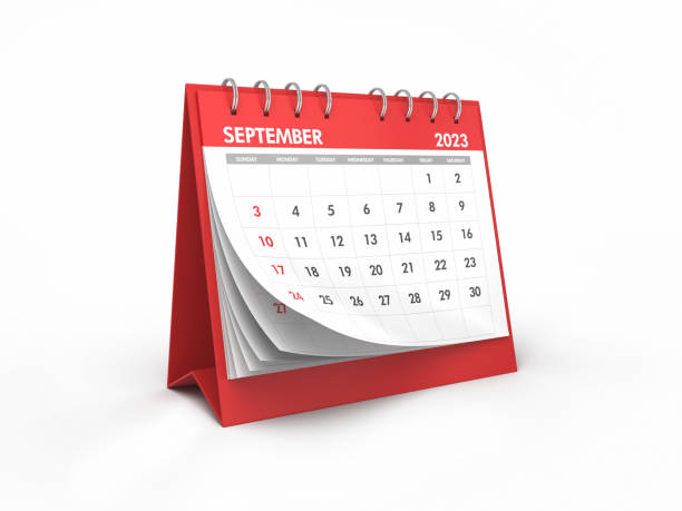 istock September 2023 Desk Calendar Object + Shadow Clipping Path 1492140003