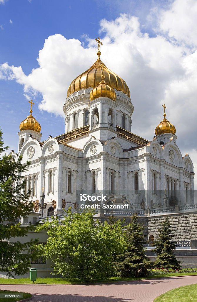 Catedral de Cristo, o Salvador, Moscou, Rússia 2009 - Foto de stock de Arquitetura royalty-free