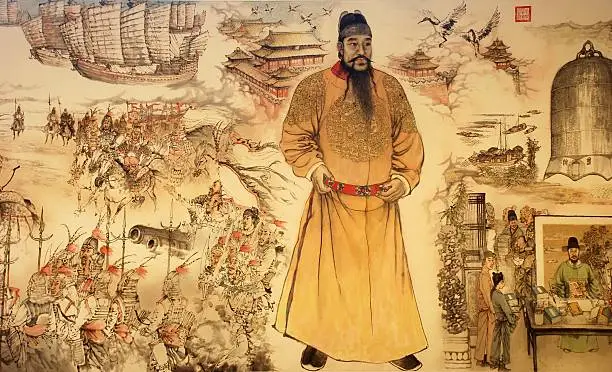 the portrait of the emporer of ming dynasty