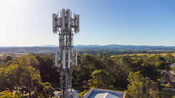 istock Mobile phone telecommunications tower aerial 1492159339