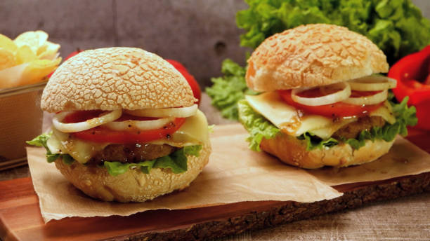istock Homemade veggie burger 1492162675