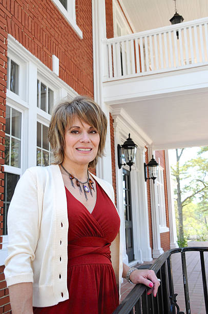 istock Attractive Woman on Porch 149216609