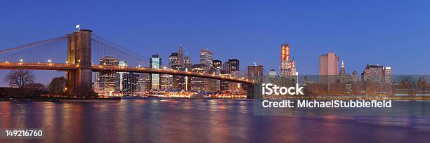 Brooklyn Bridge Und Lower Manhattan Stockfoto und mehr Bilder von Fegen - Fegen, Landschaftspanorama, Stadt