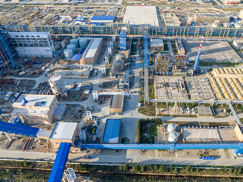 Vertical aerial view of Chemical Plant