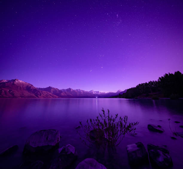 istock Night at Lake Pukaki with Mt Cook in the backdrop. 1492171813