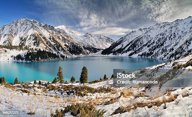 Foto de Big Almaty Lake Em Zaili Alatau e mais fotos de stock de Cazaquistão - Cazaquistão, Montanhas Tien Shan, Rua da Seda